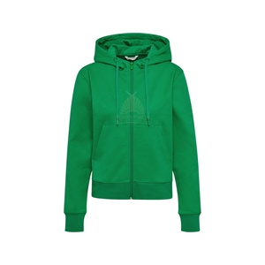 Meilleure qualité fermeture éclair à manches longues à capuche automne solide avant Logo personnalisé marque personnalisée femmes régulier polaire 100% coton en gros - Product Image 4