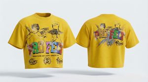 Camiseta de Hombre Moderna y Elegante con Logotipo Personalizado Impreso en Relieve, Transpirable, para Uso Diario en Verano, Estilo Hip Hop, 300 GSM - Product Image 4