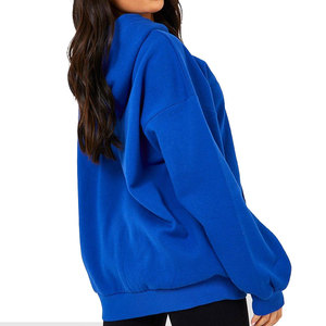 Sweat-shirt tendance pour femme avec panneaux, logo personnalisé, couleur contrastante, vêtement streetwear professionnel 2026 - Product Image 3