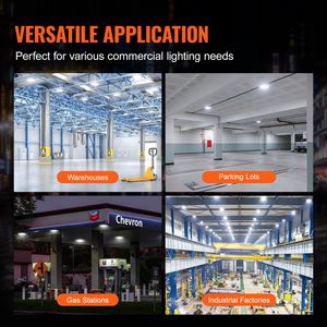 Set di 4 Luci LED da Soffitto 80W 8800LM 5000K Luce Diurna, Montaggio a Superficie 10.08"x10.08", Certificato ETL per Uso Commerciale e Industriale Esterno - Product Image 4