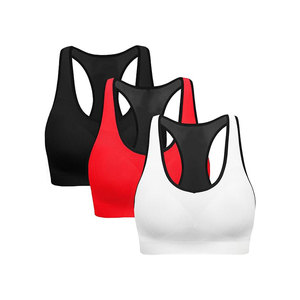 Sujetadores Deportivos Premium para Mujer, de Alta Sujeción, Transpirables, de Poliéster, Estilo Racerback, Sin Costuras, para Gimnasio, Yoga y Running |   Fabricante OEM - Product Image 1