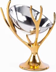 Classic Metal Dry Fruit Bowl Snack Dish Decorative Serving Bowl Tableware Kitchen Dining Gift - Product Image 2