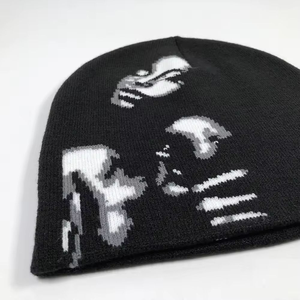 Bonnet graphique élégant pour hommes et femmes, chapeau d'hiver imprimé sur mesure avec des motifs personnalisés pour les commandes en détail et en gros - Product Image 4