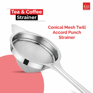 Premium Extra Fine Conical <b>Mesh</b> Twirl Accord Punch <b>Strainers</b> Long Handle Eco-Friendly for Sifting Straining - Product Image 5