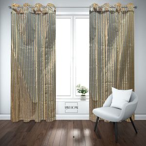 Luxury Printed Floral Polyester Window Curtain 122 X 152 CM Blackout Grommet Ready-Made for Home & Hotel Use - Product Image 2