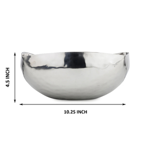 Saladiers en métal, bols à riz, bols à nourriture de qualité standard, vaisselle en métal massif, bols de service de forme carrée avec design martelé - Product Image 1