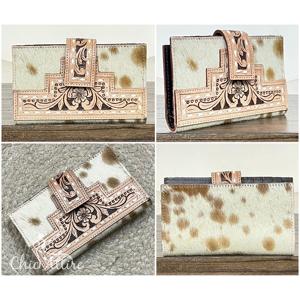 Portefeuille en cuir véritable fait main avec fermeture à bouton-pression, nouveau design, porte-cartes, pochette pliante pour femme, cadeau promotionnel - Product Image 1