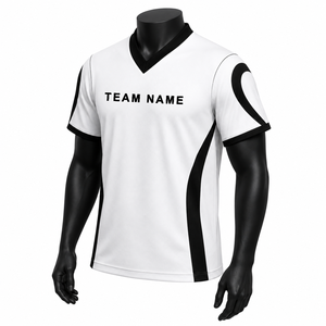 Ensemble de maillot et short de football personnalisé, uniforme d'équipe, imprimé numérique par transfert thermique, séchage rapide, taille élastique, 100% polyester - Product Image 2