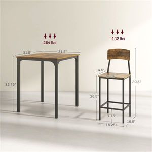 Dining Room Set Elegant Table and Chair Ensemble for Comfortable Mealtime Experience - Product Image 3