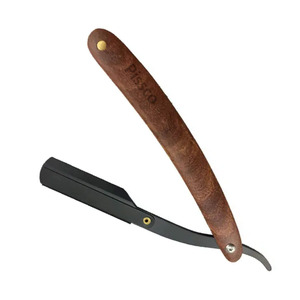 Lame de rasoir de barbier, rasoir droit en acier inoxydable allemand, rasoir pliant en acier inoxydable - Product Image 4