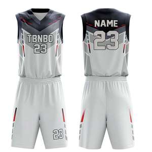 Maillot de basketball réversible personnalisable 2026, séchage rapide, respirant, écologique, imprimé sur le devant, ensemble double couche par sublimation - Product Image 5