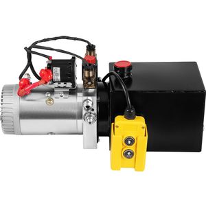Pompa Idraulica a Doppio Effetto da 4 Quarti con Pompa Elettrica, Nuova Condizione, Serbatoio in Metallo per Rimorchio Ribaltabile - Product Image 5