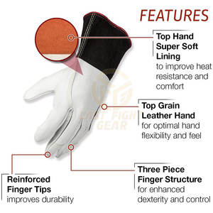 Gants de soudage de qualité supérieure en stock – Nouveaux gants de soudage fabriqués avec des matériaux de haute qualité - Product Image 3