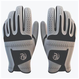 Vente flash - Gants de golf pour hommes en cuir véritable Cabretta de qualité supérieure, logo personnalisé, peau de mouton de haute qualité pour la main gauche et la main droite, usage sportif - Product Image 2