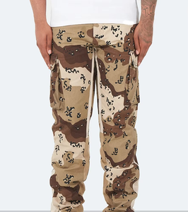 Pantalon cargo en jean évasé vintage pour homme, coupe ample, personnalisé, de haute qualité, vente en gros - Product Image 4