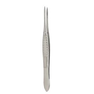 Pince conjunctivale Moorfield 0,5 mm à pointes rainurées 11 cm, outil réutilisable en acier inoxydable pour microchirurgie ophtalmique - Product Image 3