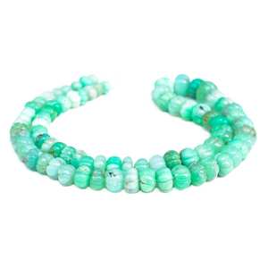 ลูกปัดพลอยคริสโซเพรสธรรมชาติรูปฟักทองทรงรอนเดลสำหรับทำเครื่องประดับแบบร้อยเป็นเส้น - Product Image 3