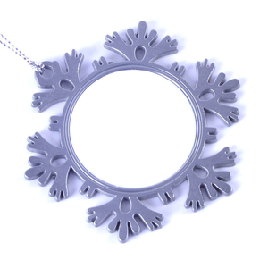 Adornos Navideños Personalizados de Metal para Sublimación, Copos de Nieve para Decoración de Árboles de Navidad - Product Image 1