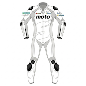 Traje de Carreras Johan Zarco MotoCP, Traje de Cuero Completo Premium de Una Pieza para Pista con Rodilleras, Mono/Traje con Protección Nivel 2 CE - Product Image 1