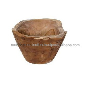 Cuenco de madera personalizado OEM ODM respetuoso con el medio ambiente en uso, vajilla Vintage, cuenco de madera para decoración de mesa, cuenco de Navidad para bodas - Product Image 1