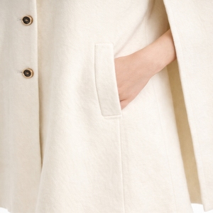 Abrigo Largo Elegante con Cuello Marinero y Botones para Mujer, Abrigo de Invierno para Mujer - Product Image 6