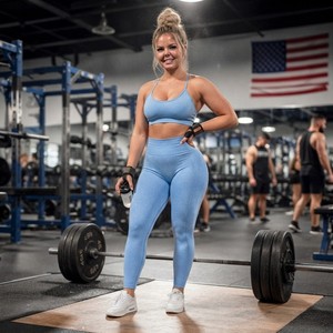 Meilleurs Leggings de Yoga Taille Haute pour Femmes, Respirants, Anti-Transpiration, Effet Scrunch Butt, en Spandex/Polyester, Personnalisables - Product Image 3