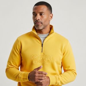 Nouveau design 2026 – Pull molletonné décontracté pour homme, couleur unie, demi-zip, en polaire Sherpa, 100 % coton, écologique - Product Image 1