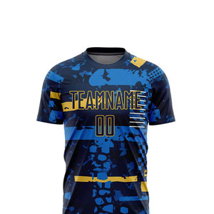 Nouvel ensemble complet de maillots de football unisexes de haute qualité en gros, ensemble uniforme à manches courtes, vêtements d'entraînement de football imprimés - Product Image 4