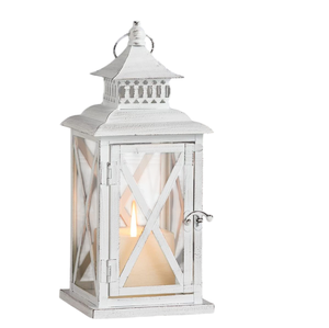 Hot Selling Metal & Glass <b>Small</b> Candle <b>Lantern</b> Grey Finished for Home & Christmas Lighting Decor Hanging <b>Lanterns</b> - Product Image 2