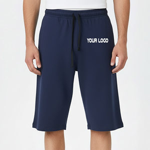 Sports Men Fleece Shorts Cotton Blend Soft Fabric <b>Elastic</b> Waist Drawstring Gym Workout Running Training Sports Lounge Home wear - Product Image 4