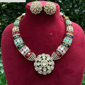 ชุดสร้อยคอเพชรอเมริกันชุบทอง10671826ML-Exquisite เครื่องประดับชั้นดี - Product Image 1