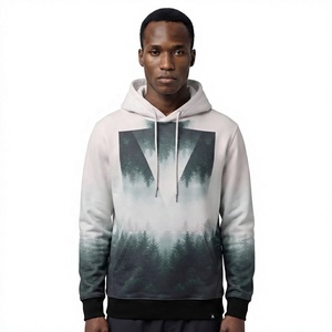 Sudadera con Capucha para Hombre, Estampado Forestal, Sublimación, Corte Regular, Informal, para Otoño, 100% Poliéster, Tejido Transpirable - Product Image 5