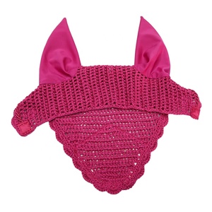 Vente en gros d'accessoires pour chevaux personnalisables : Bonnets d'oreilles au crochet faits main, ensembles assortis à paillettes, voiles anti-mouches haut de gamme pour l'équitation - Product Image 1