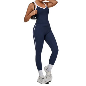 Conjunto de Yoga Tie-Dye sin Costuras para Mujer, Dos Piezas, Spandex/Nylon Transpirable, Aberturas Laterales, Ombligo Expuesto, Efecto Glúteos en Forma de Durazno, Conjunto Deportivo - Product Image 6