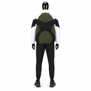 Veste coupe-vent légère pour homme, à blocs de couleur, imperméable, sportive, streetwear, vintage, respirante - Product Image 5