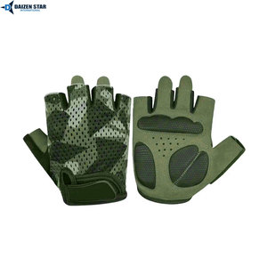 Gants de cyclisme VTT d'été personnalisables avec logo, respirants, antichoc, avec coussinets en gel, demi-doigts, légers, en PU, unisexes - Product Image 5