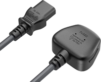 Câble d'alimentation SYONG 1,8 m IEC320 C13 vers BS1363 Royaume-Uni, 18AWG 13A/250V, pour PC, moniteur, imprimante, prise britannique 3 broches Type G