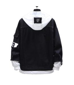 Veste en fourrure pour hommes personnalisée de haute qualité en jean simple déchiré et élégant Vestes en denim pour garçons pour hommes - Product Image 4