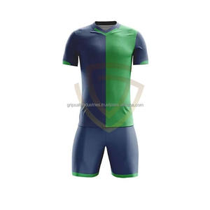 Uniformes de Fútbol Personalizados con Logotipo, 100% Poliéster, Secado Rápido, Transpirables, Cuello en V, para Hombre, Último Diseño, Equipaciones de Fútbol - Product Image 3