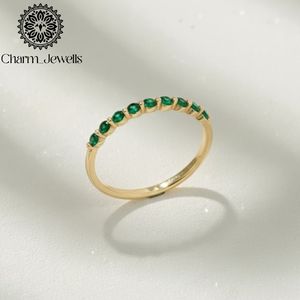 แหวนหมั้นเพชรโมอิสซาไนต์ทรงคุชชั่นชุบทอง 22k จาก Charm Jewells ตัวเรือนแบบหนามเตย รับรองโดย IGI น้ำหนัก 3 กรัม สไตล์คลาสสิกสำหรับผู้หญิง - Product Image 1