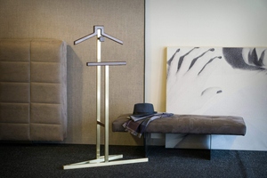 Modern design coat stand metal suit rack standing <b>clothes</b> tree with minimalist base for entryway customized options - Product Image 3