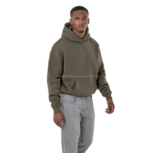 Sudadera con Capucha de Tela Francesa Simple, Sudadera Holgada de Manga Larga, Diseño Urbano, Moda, 100% Algodón, Invierno - Product Image 6