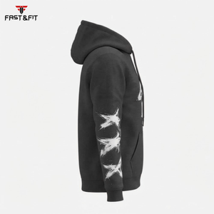 Sudadera con Capucha de Punto Estilo Casual Urbano, Hombros Caídos, Transpirable, Ropa de Invierno con Estampado Frontal, en Oferta - Product Image 6