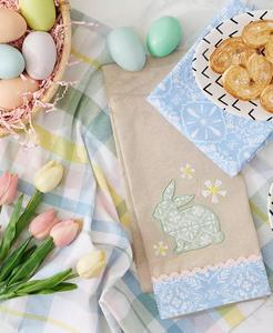 Strofinaccio coniglietto da giardino assortito, Set di 3 | Importazioni di Design - Product Image 6