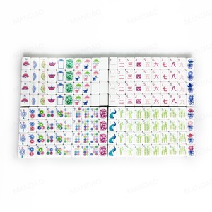 Juego de Mahjong Personalizado Estilo Americano, 160 Piezas, Color Azul Brisa Marina, Pintado a Mano en Acrílico, Plegable, Moderno y Lujoso, Set de Regalo - Product Image 5