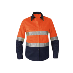 Camisa de Trabajo de Seguridad Reflectante de Manga Larga de Algodón con Diseño de Ventilación, Uniforme de Protección Industrial de Alta Visibilidad - Product Image 2