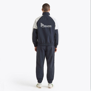 Chándal deportivo de invierno para hombre |   Conjunto de Chaqueta de Manga Larga y Pantalones Deportivos de Poliéster, Secado Rápido, Transpirable, Ligero, Informal - Product Image 2