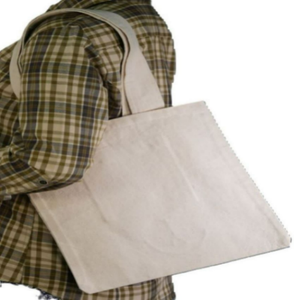 Sac fourre-tout en coton biologique 100% de haute qualité, fermeture à bouton et à fermeture éclair, sangle réglable, logo brodé musical, style tendance pour femmes - Product Image 2