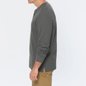 Camiseta de Manga Larga Premium para Hombre, Camiseta Informal de Algodón Suave, Logotipo Personalizado, Fábrica de Ropa de Marca Privada - Product Image 4