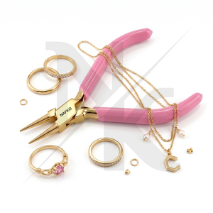 Pince à bec rond en acier inoxydable de 120 mm pour la fabrication de bijoux, avec poignée en PVC noir, pour la création de bijoux et la création artisanale - Product Image 6